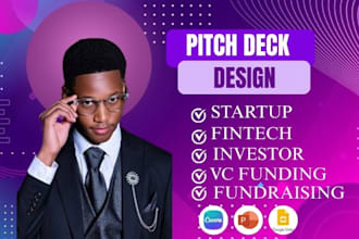 design fintech startup pitch deck  investors vc funding fundraising