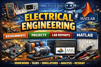 do electrical engineering assignments projects lab reports matlab