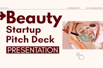 design beauty startup pitch deck investor brand strategy deck skincare deck