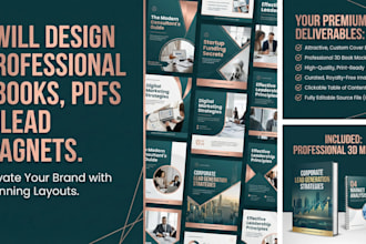 design professional PDF lead magnets, white papers, and corporate ebooks