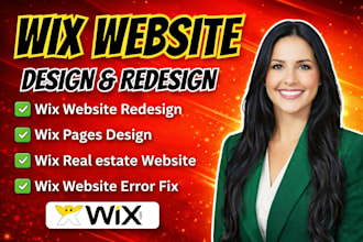 wix real estate,wix coaching booking consultation services website redesign