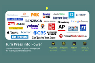 write and distribute your press release in big news outlets