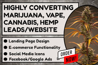 generate marijuana leads cannabis cbd cigarette leads and build cannabis website
