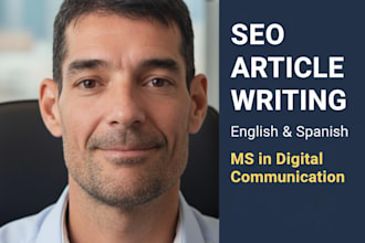 write high volume SEO articles and copy in spanish
