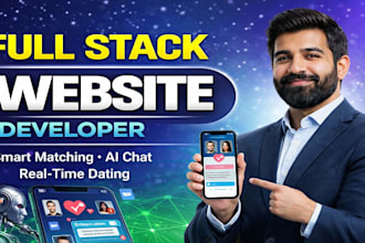 develop a mobile app, ai dating app with smart matching, chat, and admin panel