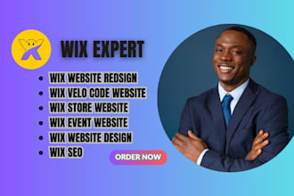 design wix website redesign wix velo code website wix store website wix seo