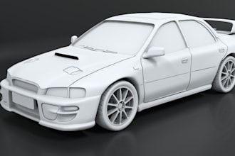do 3d printing for 3d car modeling and games development