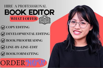 professionally copy edit your content for clarity, flow, and grammar
