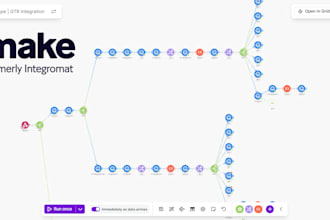 set up make integromat automations and custom API integrations