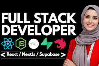 be full stack developer frontend developer nextjs and backend developer supabase