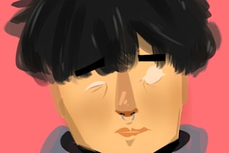 make a custom abstract portrait