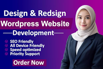 build, rebuild, redesign wordpress website for business or brand