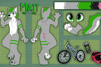do furry reference sheet fursona refsheet anthro character design nsfw furry art