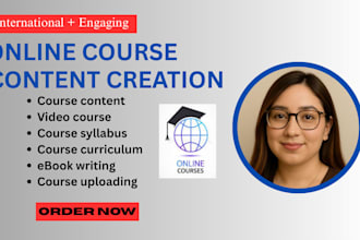 ebook online course content course development course creation course curriculum