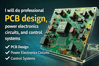 do professional pcb design power electronic circuit design and control