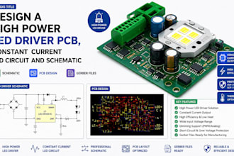 design a high power led driver pcb constant current led current and schematic