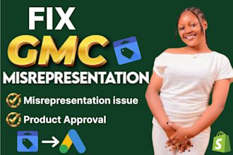 fix gmc suspension, resolve policy violations and setup google shopping