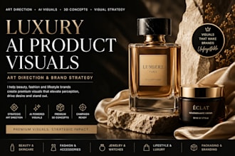 create luxury ai product visuals with art direction