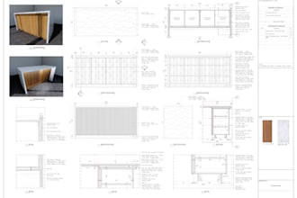 create cabinet, furniture, wardrobe, and closet technical drawings