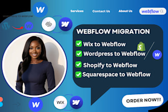 migrate wix, shopify, wordpress, squarespace to webflow website clone webflow
