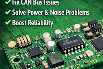 design automotive and industrial pcb with can bus, power, and noise immunity