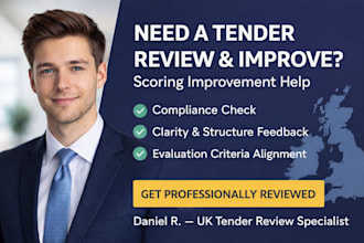 review and improve your UK tender for higher scoring, compliance check