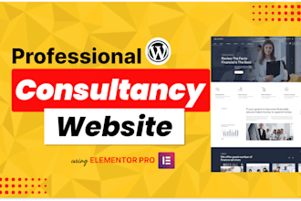 design consulting website for a financial and tax advisor website