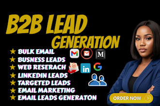 do b2b lead generation targeted linkedin list generation verified company leads