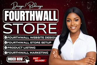 design fourth wall merch pod store fourthwall set up fourthwall website design