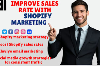 build shopify store to promote sales rates using social media marketing