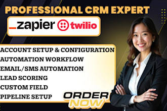 setup zapier integration twilio whatsapp booking appointment email automation