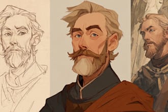 do art commission like fanart ,character designs or illustrations or webtoon