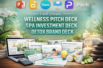 create wellness pitch deck spa investment deck detox brand deck