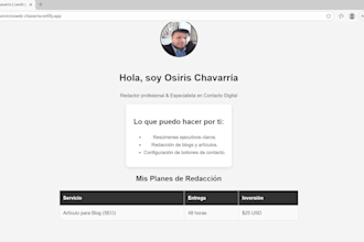 build a professional landing page