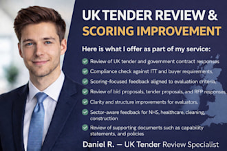 uk tender government contract tender proposal, bid proposal tender cleaning