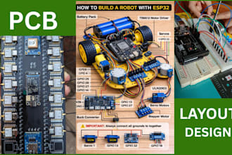 design pcb layout schematic ready for manufacturing and fabrication gerber file