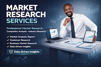 do market research competitors analysis and industry analysis report