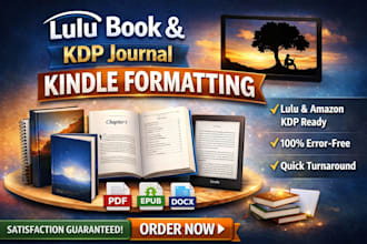 format book for lulu ebook, paperback, lulu book formatting in epub, journal