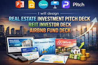 design real estate investment pitch deck reit investor deck airbnb fund deck