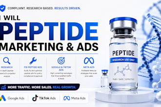 peptide google ads peptide marketing peptide ads compliant landing page meta ads