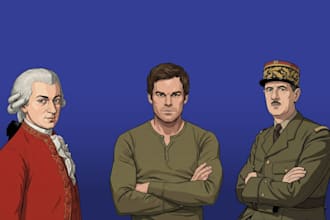 create ai art about historical, political and fictional figures