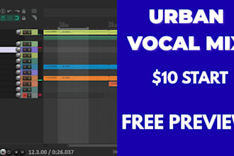 mix your reggaeton vocals for 10 dollars