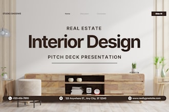 design real estate pitch deck interior design deck architectural pitch deck