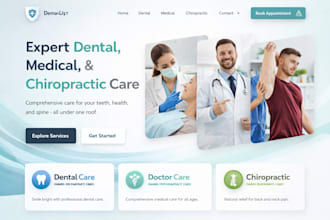design dental, doctor and chiropractor website