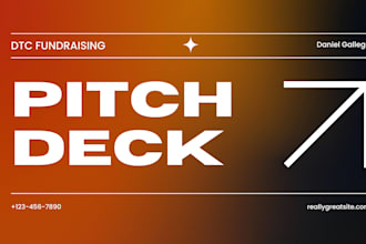 build dtc fundraising pitch deck luxury brand deck lifestyle startup pitch deck