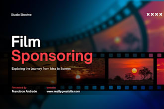 design film sponsoring pitch deck movie investor deck business financing deck