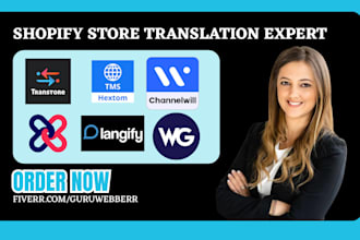 setup shopify store translation transcy langwill weglot transtore langify hextom