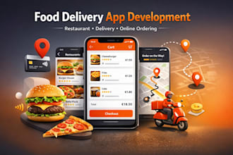 build food delivery app, restaurant app, delivery app, food delivery app