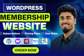 create a wordpress subscription and membership website
