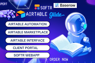 airtable marketplace system softr client portal baserow glide expert